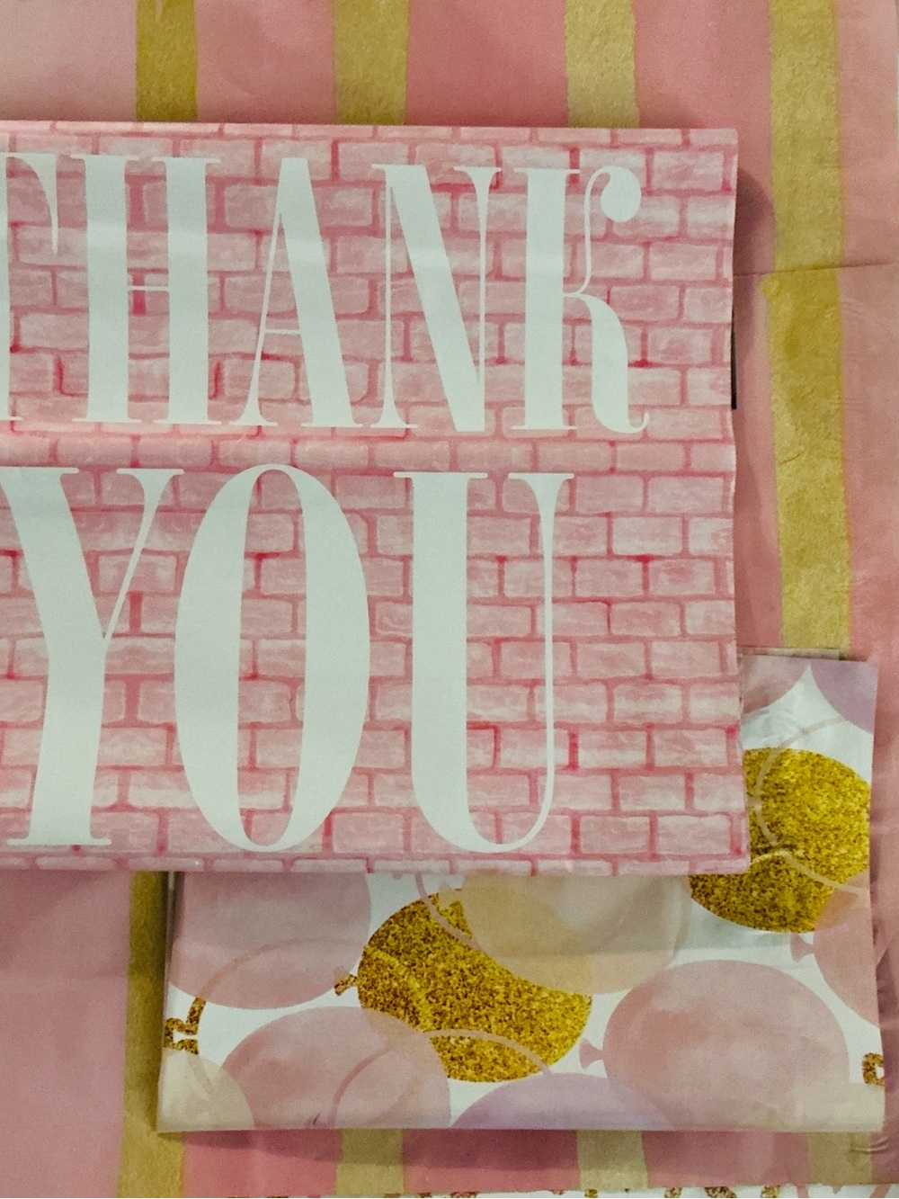 Polymailers shipping bundle size 10 X 13 lot of 10 and Thank you stickers